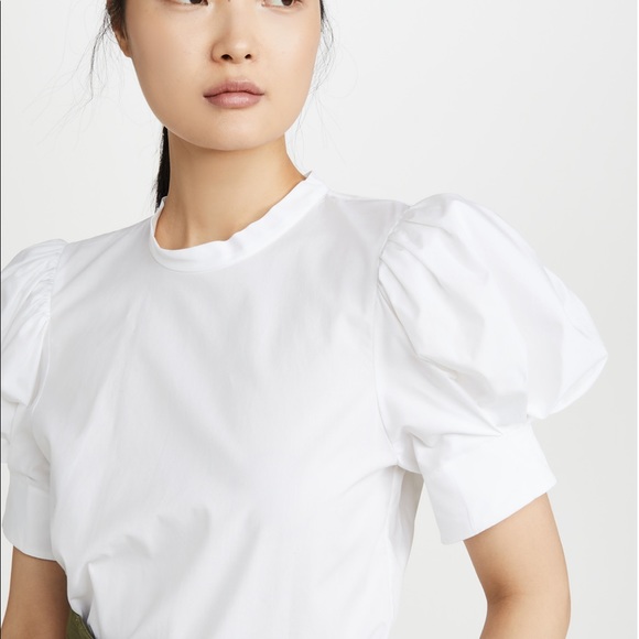 COPY - Bassike Cotton Balloon sleeve blouse - Picture 2 of 12